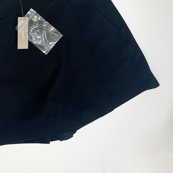 NWT!! J. CREW Wrap Front Skort Bi-Stretch Cotton Blend Black Shorts Skirt Size 0 - Picture 5 of 16